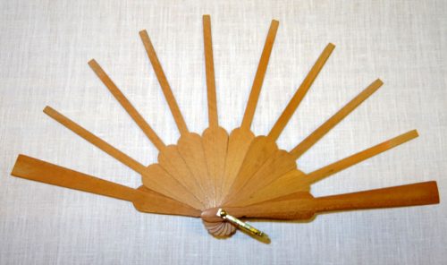 Struttura ventaglio legno, mignon pieno cm 25,5
