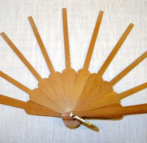 Struttura ventaglio legno, mignon pieno cm 25,5