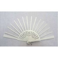 Struttura ventaglio legno, ragnetti bianco 43