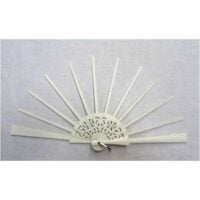 Struttura ventaglio legno, traforo bianco cm 37,5