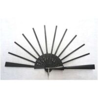 Struttura ventaglio in legno colore nero traforo cm 37,5