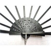 Struttura ventaglio in legno colore nero traforo cm 37,5