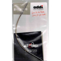 Accm209 Ferri Addi circolari da 20 cm in metallo e PVC, misure da 2,00 a 3,75 mm.