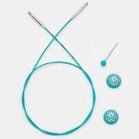 The mindful teal cable /cavi per punte intercambiabili knit pro