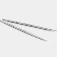 The mindful knitpro "steel" punte intercambiabili cm 10/4" n° 3-3,5-4