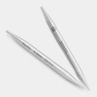 The mindful knitpro "steel" punte intercambiabili cm 10/4" n° 3-3,5-4