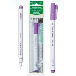 Timbro per bordini ricamo kit 6 pezzi con valigetta trasparente + 1 free
