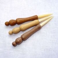 Punteruolo aggiustaordito in legno di  robinia e osso