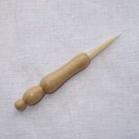 Punteruolo aggiustaordito in legno di  robinia e osso