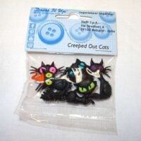 Bottoni decorativi "gatti neri"