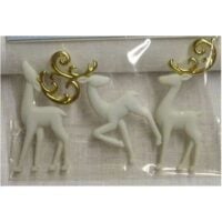 Bottoni decorativi "renna maestosa oro"