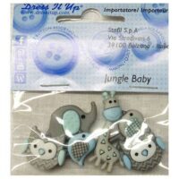 Bottoni decorativi "cuccioli della jungla"