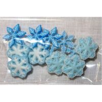Bottoni decorativi "amo la neve"