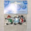 Bottoni decorativi "pupazzi di neve"