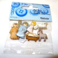 Bottoni decorativi presepio "nativity"