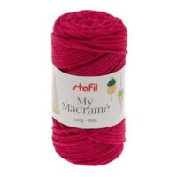 My macrame'  gr 100/90 mt bianco-beige-crema-rosso-nero-cammello