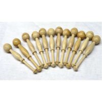 Kit 12 fuselli di faggio lucidato a cera cm 12,7