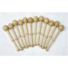 Kit 12 fuselli di faggio lucidato a cera cm 12,7 - immagine 3