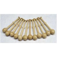 Kit 12 fuselli di faggio lucidato a cera cm 12,7