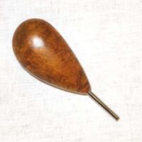 Spingispilli o toglispilli a tubino con manico in radica by alessandro bean, pezzo unico