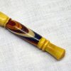 Uncinetto punta dorata 0,40/24 con manico in goldwood e inserto in legno arcobaleno - immagine 3