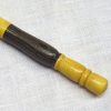 Uncinetto punta dorata 0,40/24 con manico in goldwood e inserto in legno fossile - immagine 2