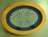 Vassoio ovale in legno di ciliegio, cm 39,5 x 32,5 - immagine 2