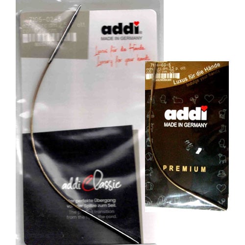 Ferri Addi circolari da 20 cm in metallo e PVC, misure da 2,00 a 3,75 mm confezioni diverse stesso prodotto