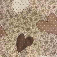 Cuori  pois 100% cotone altezza cm 160 € 12,00 al metro vendita a multipli di 50 cm