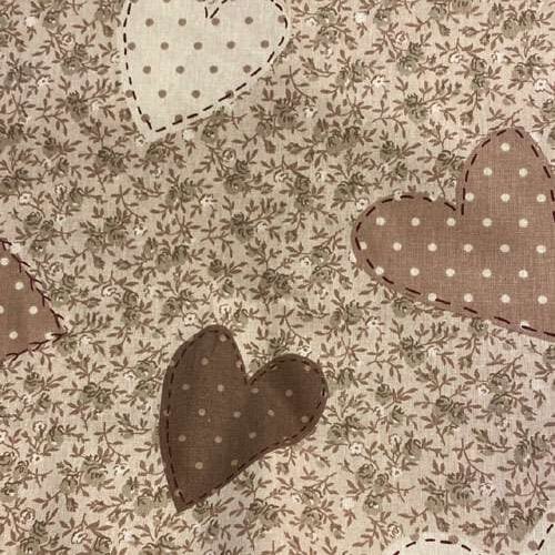 Cuori  pois 100% cotone altezza cm 160 € 12,00 al metro vendita a multipli di 50 cm