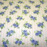 Roselline blu 100% cotone altezza cm 140 € 12,00 al metro vendita a multipli di 50 cm