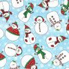 Pupazzi neve 100% cotone altezza cm 110 € 18,00 al metro vendita a multipli di 50 cm - immagine 2