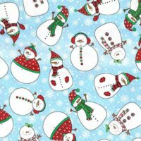 Pupazzi neve 100% cotone altezza cm 110 € 18,00 al metro vendita a multipli di 50 cm