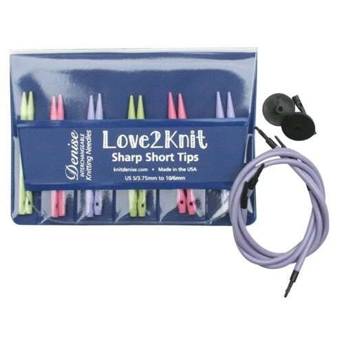 Denise  love2knit sharp short tip/ punte corte pastello