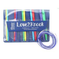 Denise love2kook colori forti: kit 10 uncinetti dal 3,75 al 10,00+2  cavi knook