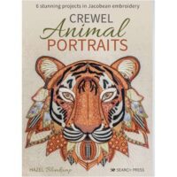 Crewel animal portraits jacobean embroidery, hazel bomkamp