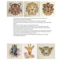Crewel animal portraits jacobean embroidery, hazel bomkamp