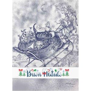 Asciugapiatti  chierese "befana rgb 2021" cm 50 x 70