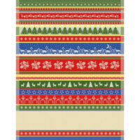 Ric33 Tessitura artistica chierese asciugapiatti Fantasy- Inverno (55 fori) cm 60x80