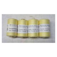 Seta tussah giallo  nm 20/2  mt 190, kit 4 rocchetti