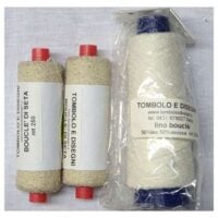 Jolly/kit 3 coni : 2 seta boucle' + 1 lino/viscosa boucle'