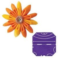 Kanzashi flower template/telaio per fiori a petali staccati, clover 8484