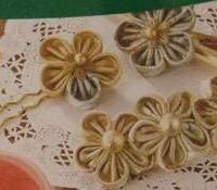 Kanzashi flower template/telai per fiori 5 petali clover 8493 extra small