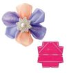 Kanzashi flower template, telai per fiori 6 petali, clover 8480