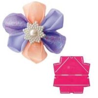 Kanzashi flower template, telai per fiori 6 petali, clover 8480