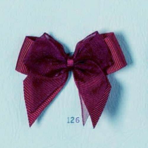 Fiocco rosso  bordeaux double cross over cm 5