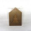 Casetta in legno cm 15 x 10 x 0,7 marrone con finestra abete