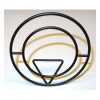 Cornice in metallo "rame brunito" da cm 10 spessore filo mm 2,8 - immagine 3