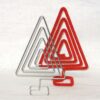 Abete in metallo cm 20,5 x 13 spessore struttura mm 3 con base - immagine 2