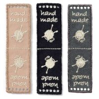 Etichetta "handmade", prym 403788 nero-grigio-nocciola